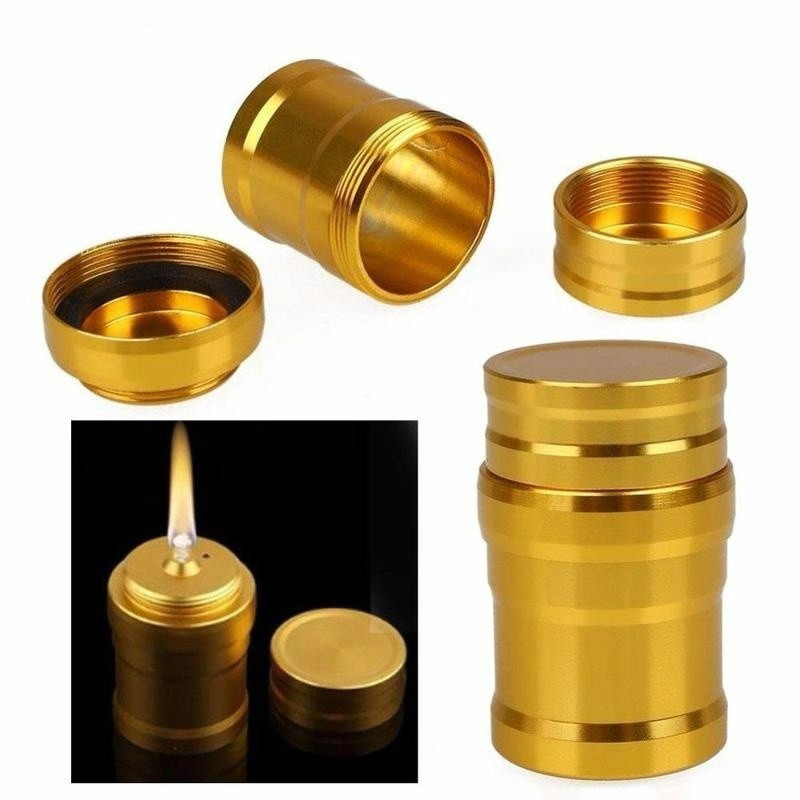 Fire Starting Kit - New Portable Metal Mini Alcohol Lamp