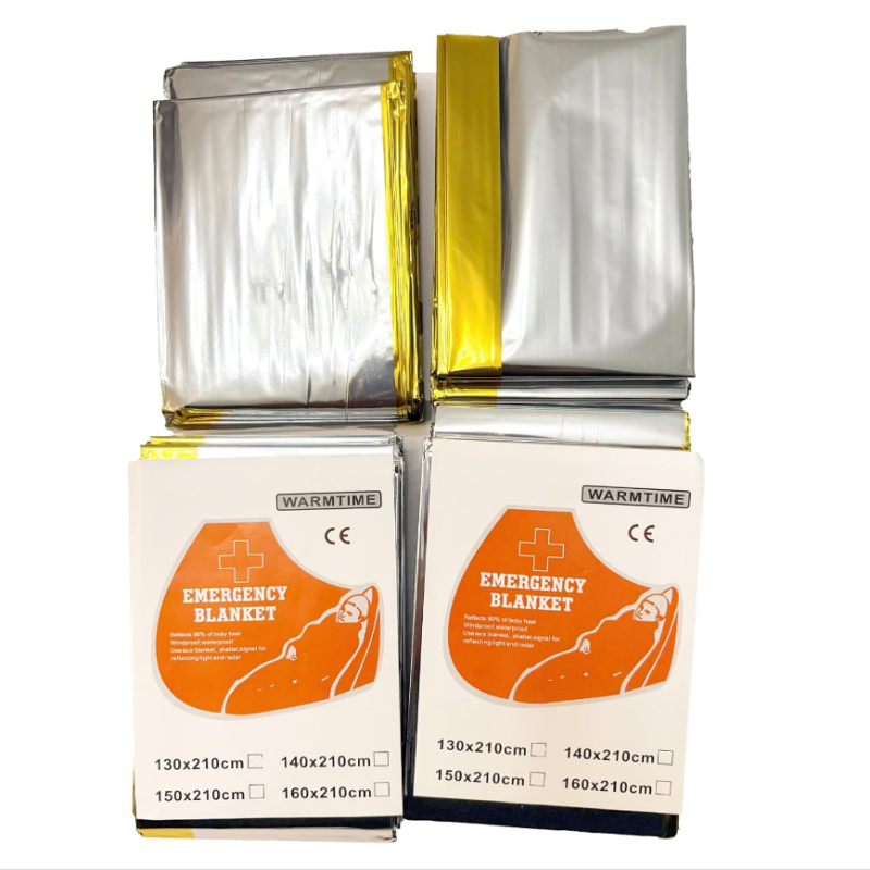Emergency Mylar Tent - 4 Pack Gold Silver Mylar Emergency