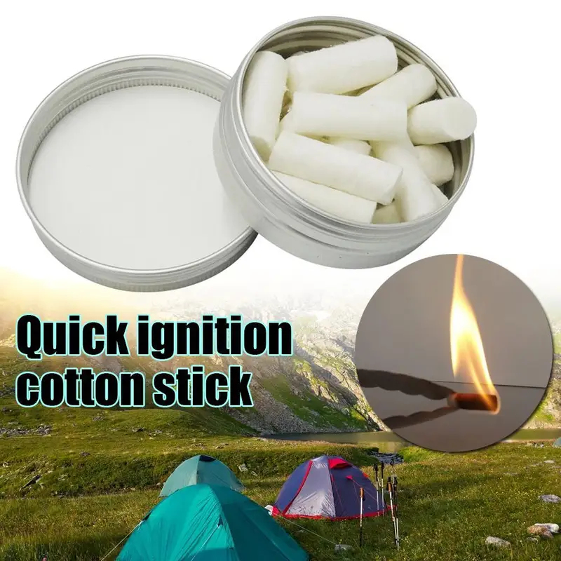 Fire Starting Kit - 12pcs Outdoor Camping Paraffin Wax Survival