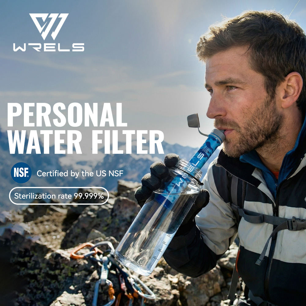 Water Purification Straw - WRELS Outdoor Portable Water Filter Set