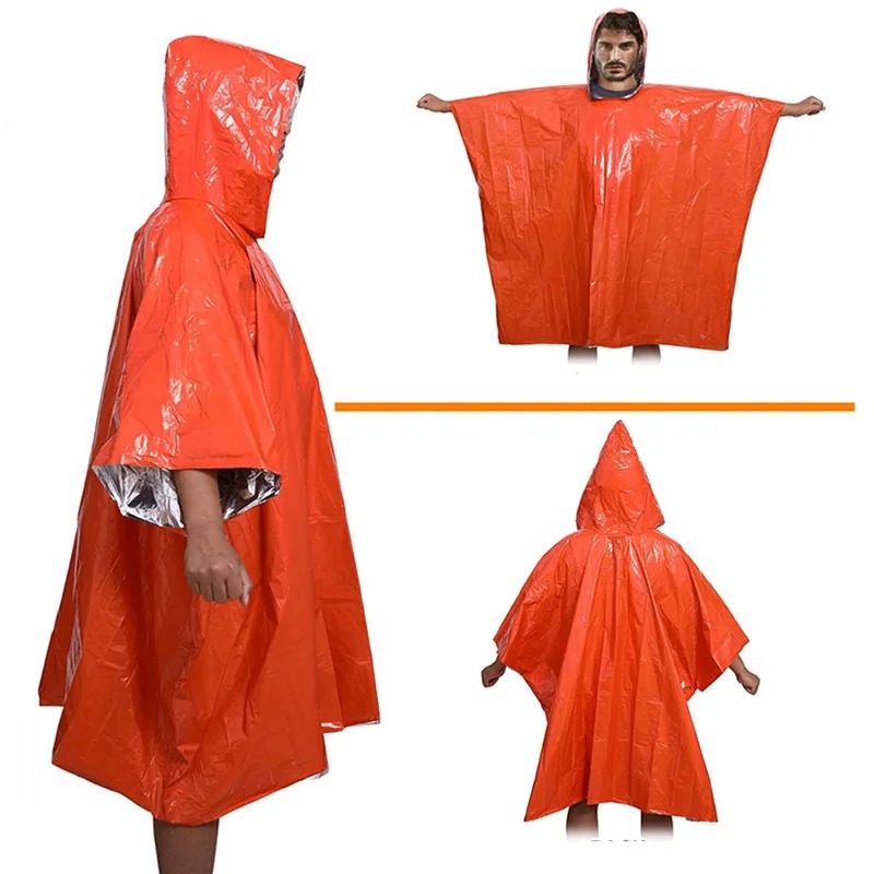 Camping Raincoat Waterproof Su - đánh giá và giá Survival Blanket Reflective