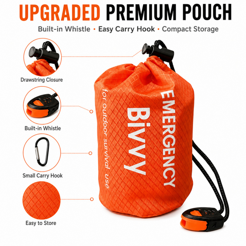 2 Pack Emergency Sleeping Bag, - đánh giá và giá Bivy Bag Emergency