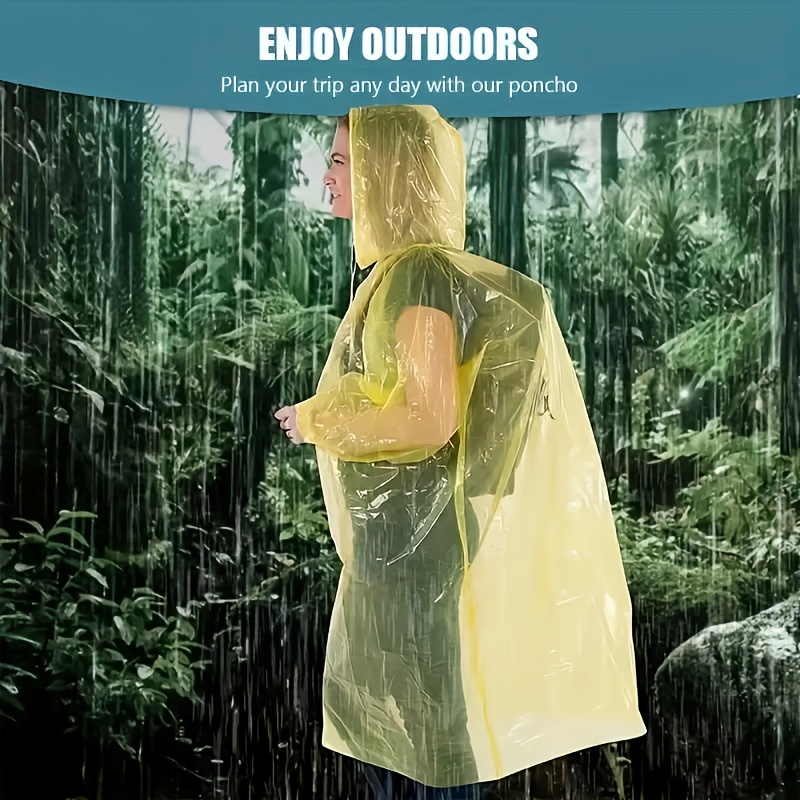 5/10Pcs Disposable Waterproof  - đánh giá và giá Emergency Poncho Rain