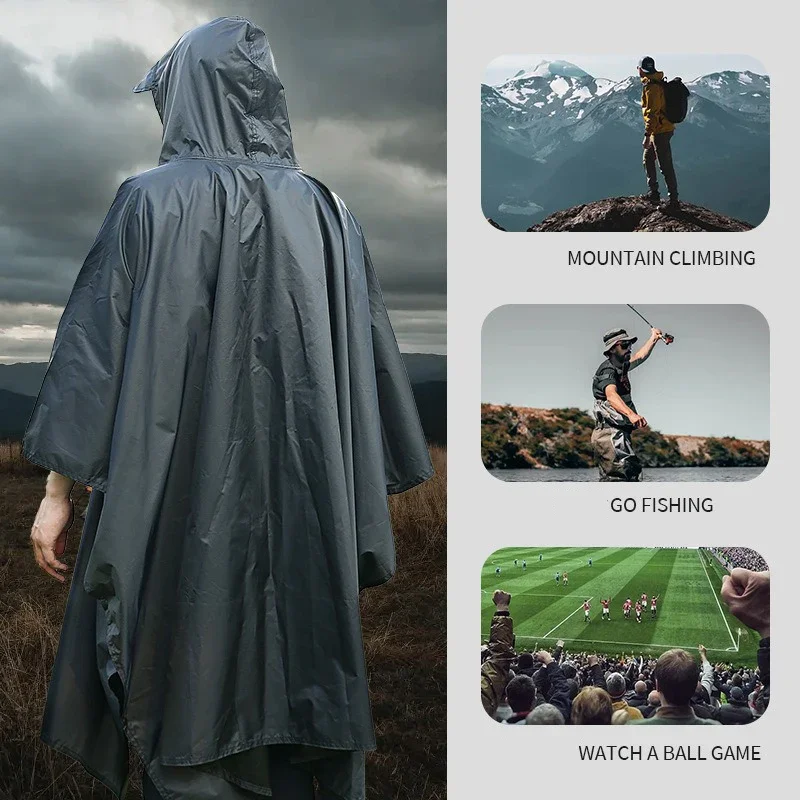 Outdoor 3 In 1 Military Rainco - đánh giá và giá Emergency Poncho Rain