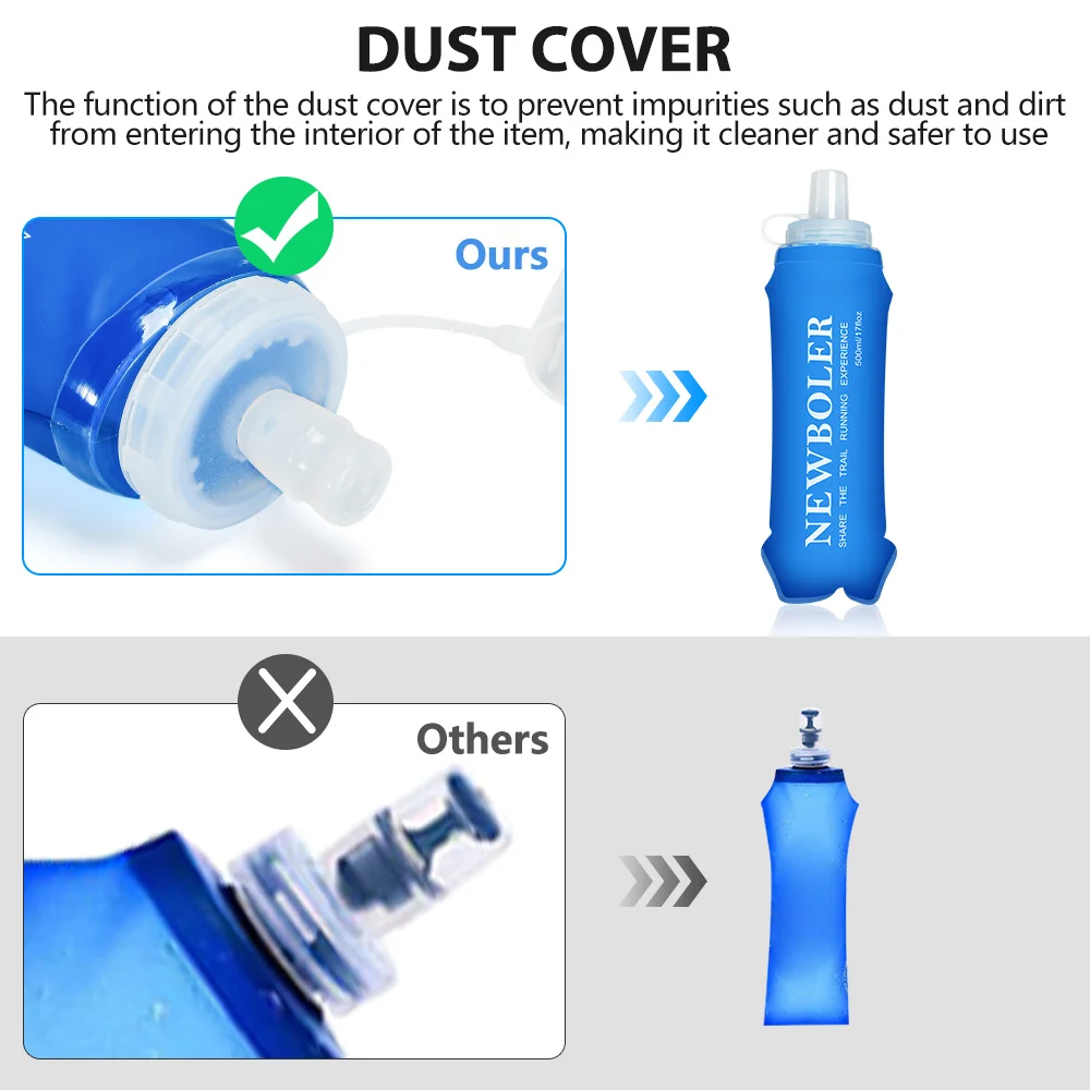 NEWBOLER 300/500ML Water Bottl - đánh giá và giá Water Bag Collapsible