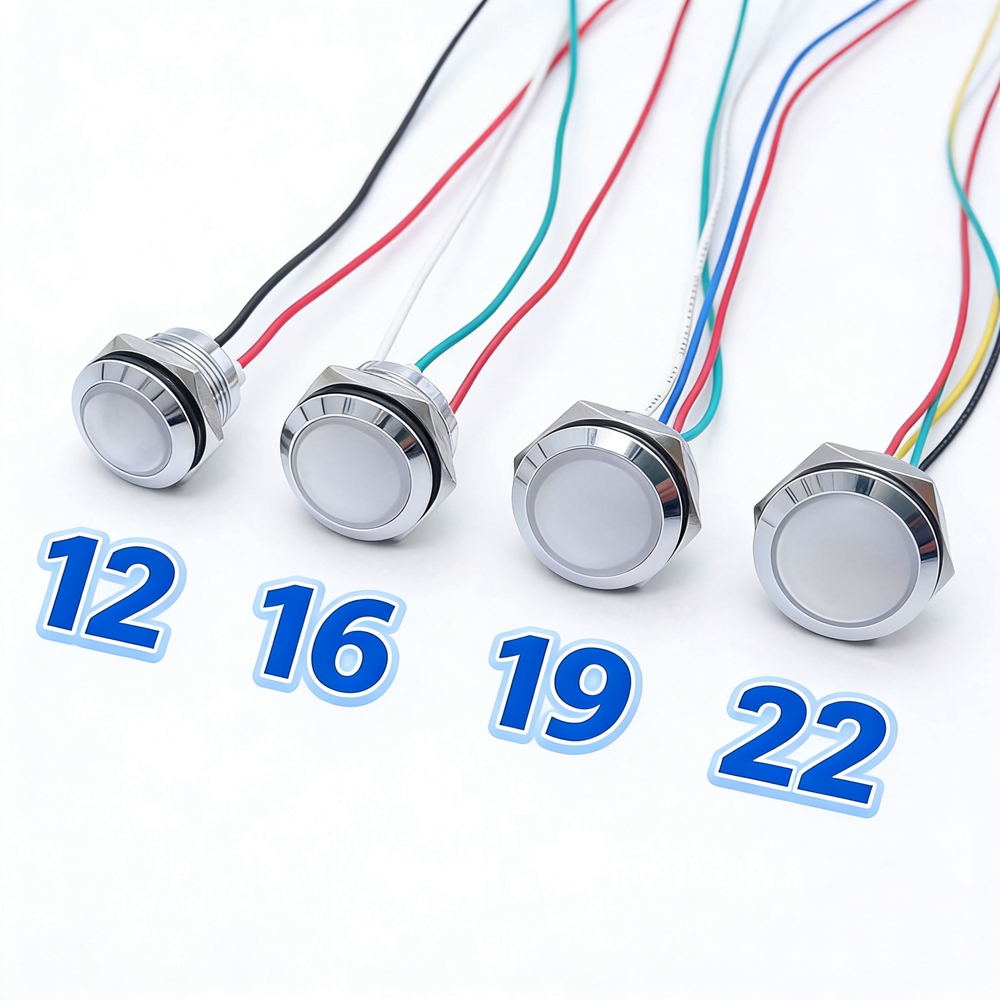 Metal LED Indicator Light 12mm - đánh giá và giá Signal Panel Orange