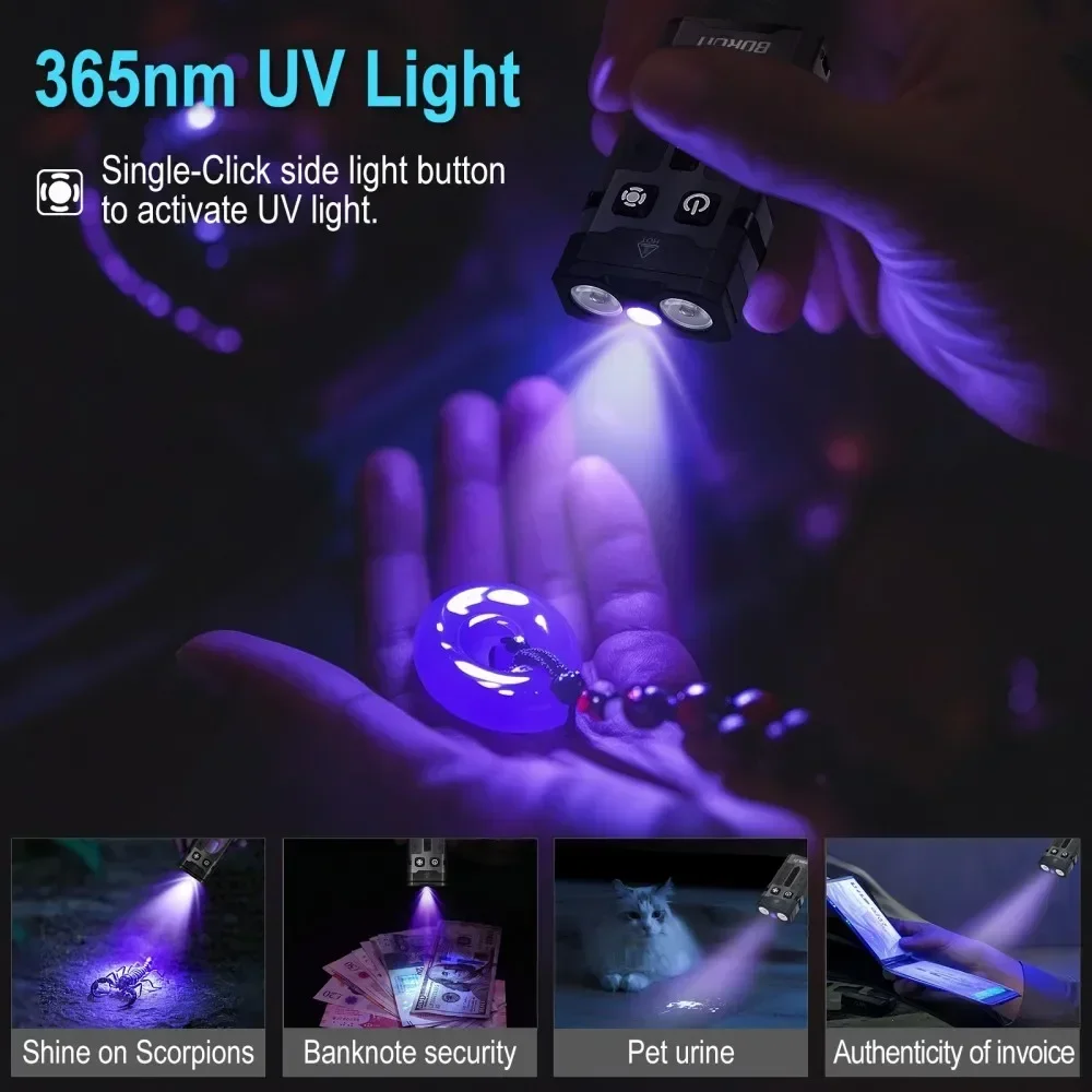 BORUiT EV20 1100LM EDC UV Keyc - đánh giá và giá Fishing Kit Compact