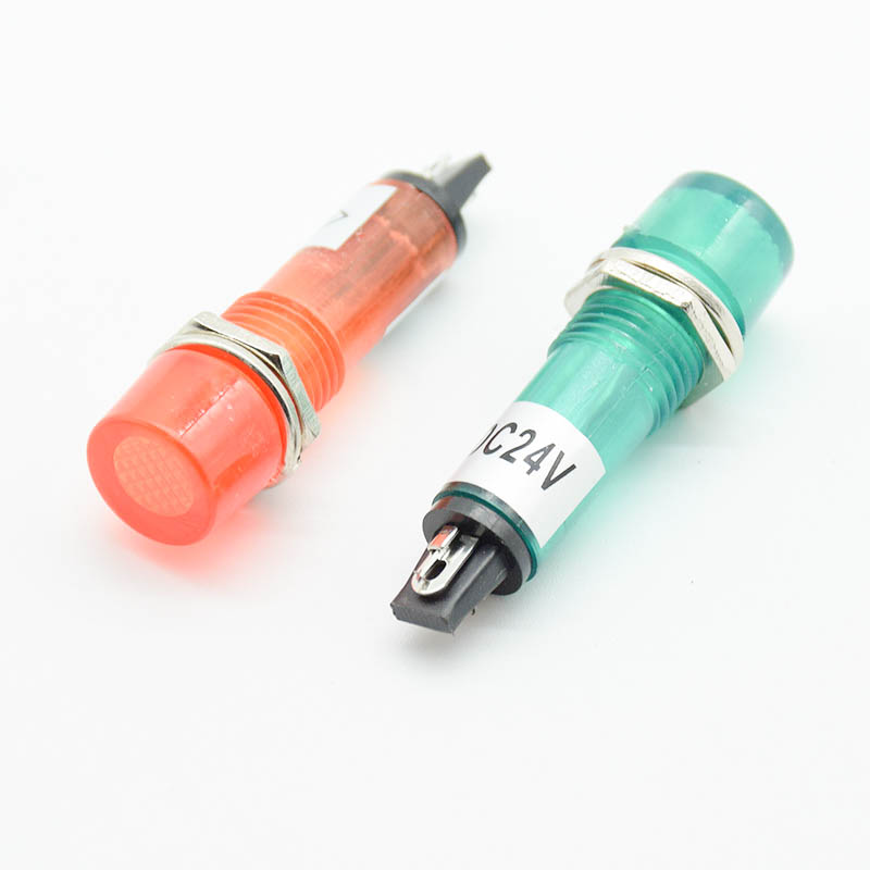 5Pcs 220V 12V 24V DC Mounting  - đánh giá và giá Signal Panel Orange