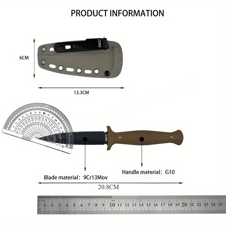 High Hardness MKC V24 Fixed Bl - đánh giá và giá Bushcraft Knife Fixed