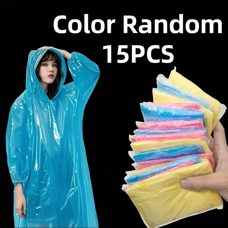 15/30Pcs Random Color Disposab - đánh giá và giá Emergency Poncho Rain