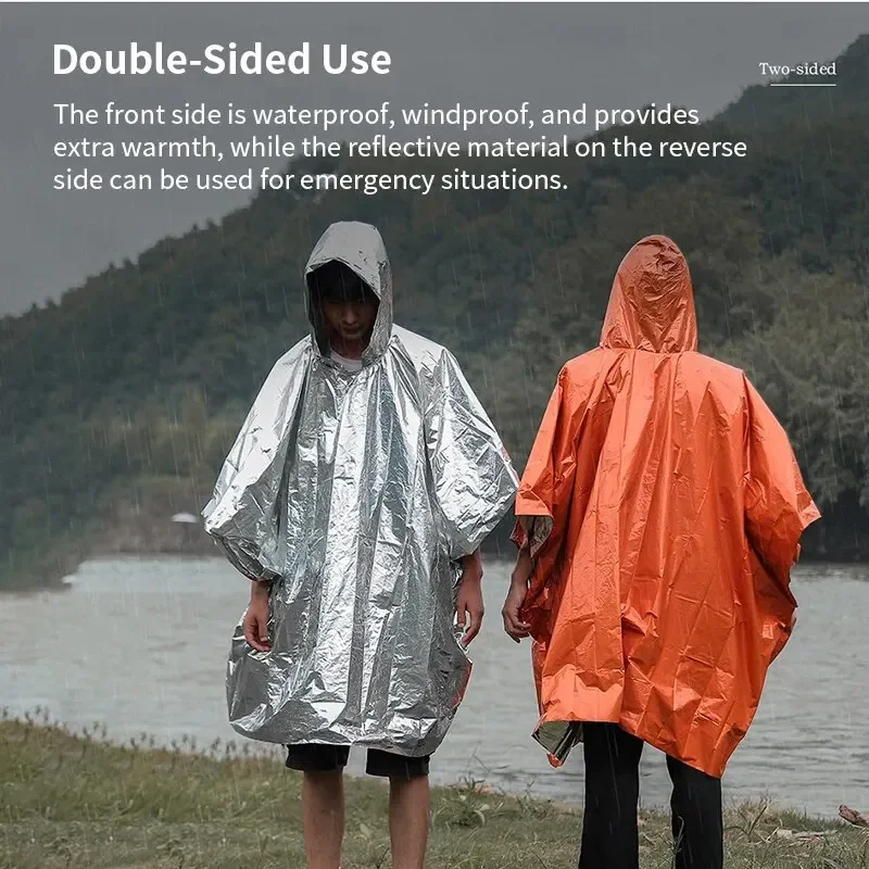 Aluminum Coated Hooded Emergen - đánh giá và giá Emergency Poncho Rain