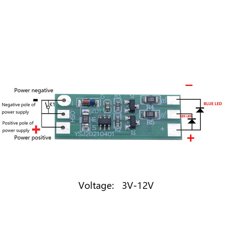 3-12V Flashing LED Light Modul - đánh giá và giá Sos Light Strobe