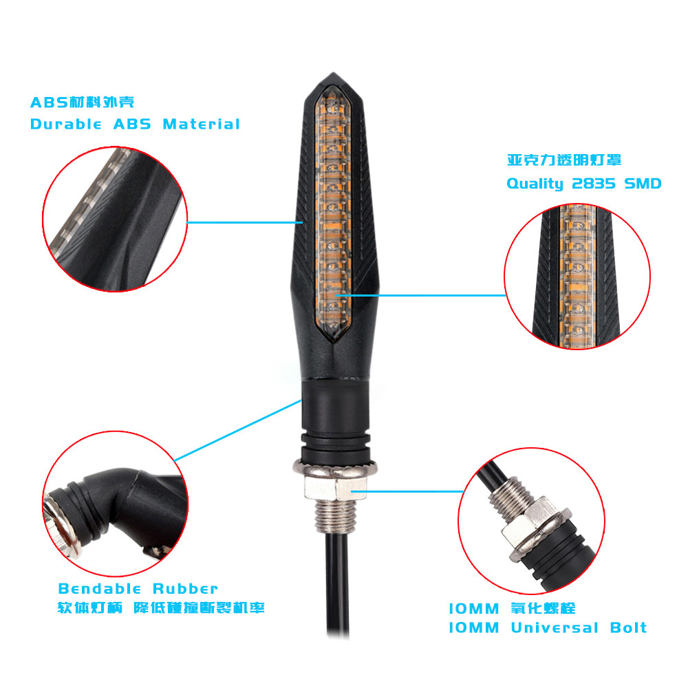 4PCS 12V Motorcycle LED Turn S - đánh giá và giá Sos Light Strobe