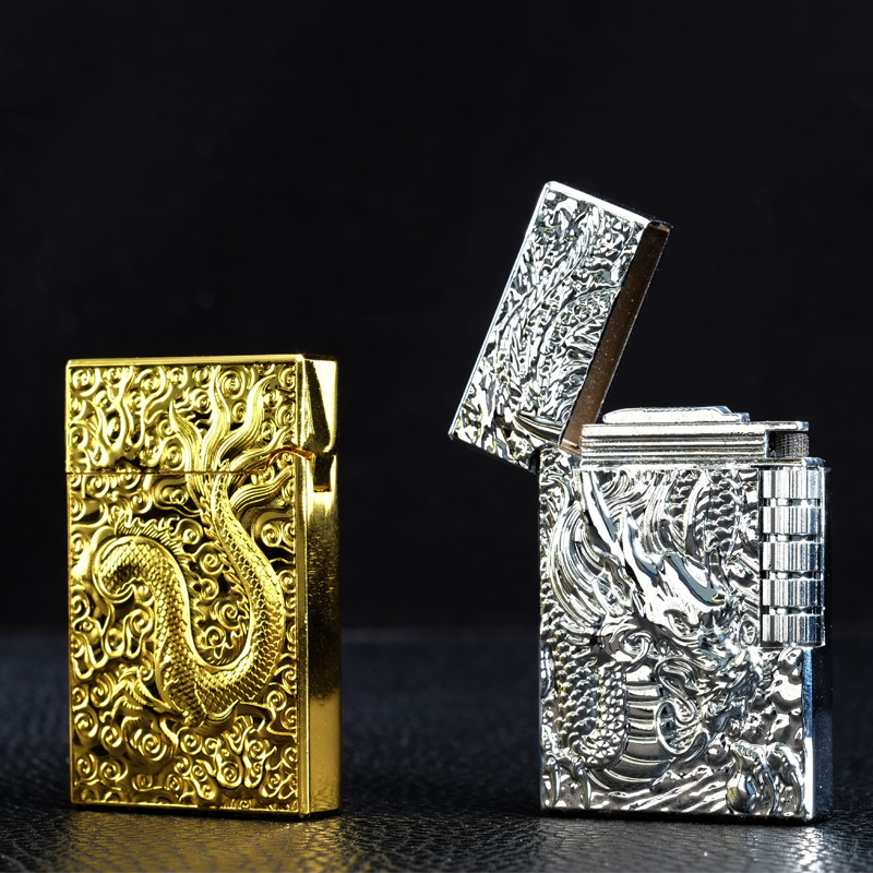 Dragon Gas Lighter Grinding Je - đánh giá và giá Fire Starting Kit