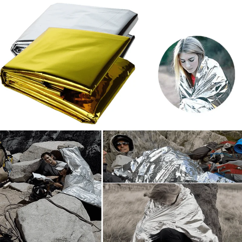 1pcs Outdoor survival portable - đánh giá và giá Survival Blanket Reflective