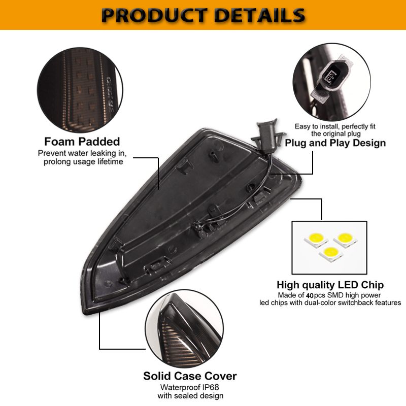 LED Dynamic Turn Signal Light  - đánh giá và giá Signal Panel Orange