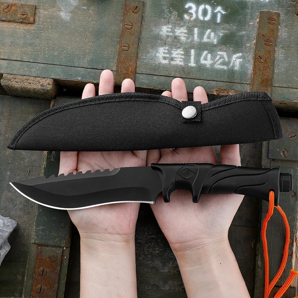 Outdoor High hardness straight - đánh giá và giá Bushcraft Knife Fixed