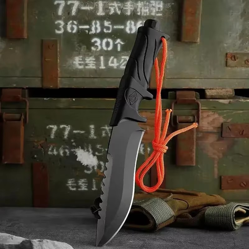 Outdoor High hardness straight - đánh giá và giá Bushcraft Knife Fixed