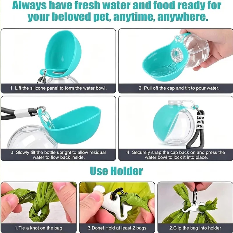 Portable 2-in-1 Water Bottle f - đánh giá và giá Water Bag Collapsible