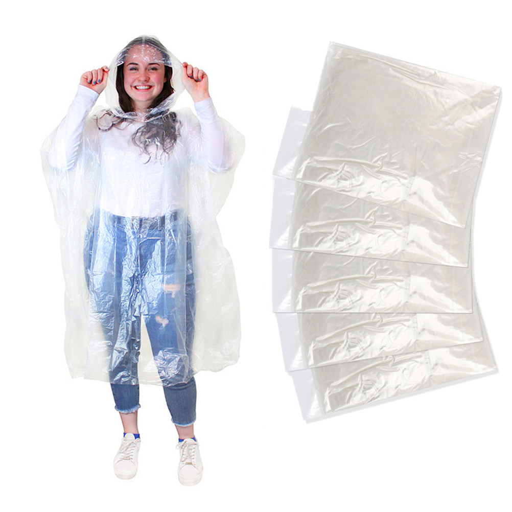 10Pcs Adult Disposable Raincoa - đánh giá và giá Emergency Poncho Rain