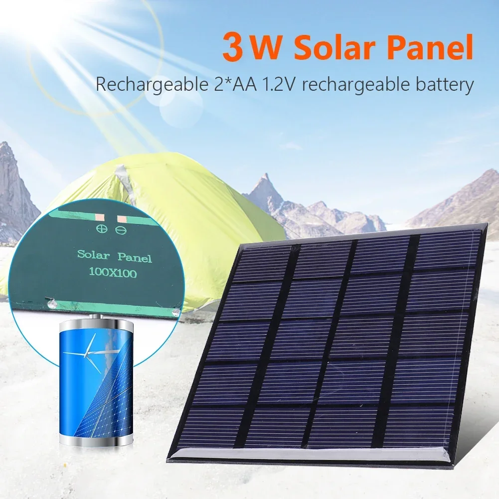 Solar Panel 3W 5V Solar Board  - đánh giá và giá Solar Emergency Charger