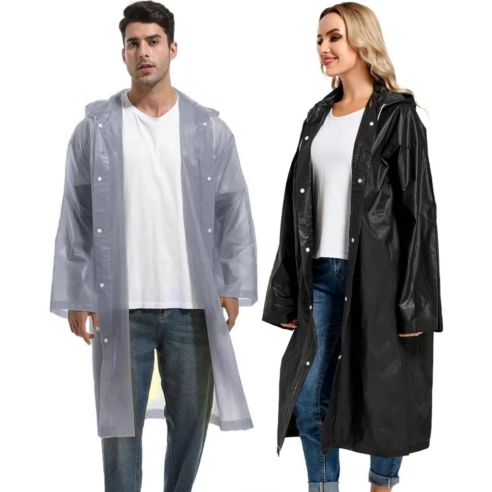 1/2PCS Compact Reusable Rain  - đánh giá và giá Emergency Poncho Rain